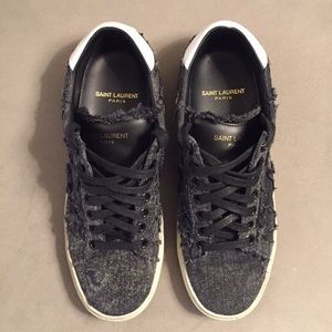 Saint Laurent Denim Star Sneakers